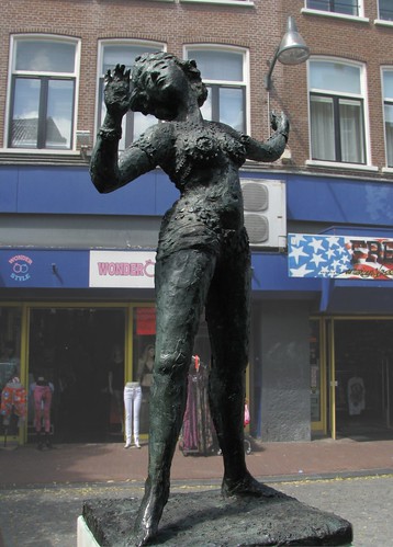 Oriental dancer Mata Hari's Statue in Leeuwarden