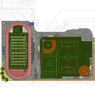 The tentative plans for the outlay of Measure B funds include new upper and lower field as well as a new track. Construction is set to start the day after graduation this school year. Photo courtesy of the FUHSD