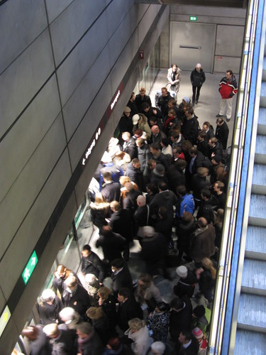 Crowded Nørreport Station