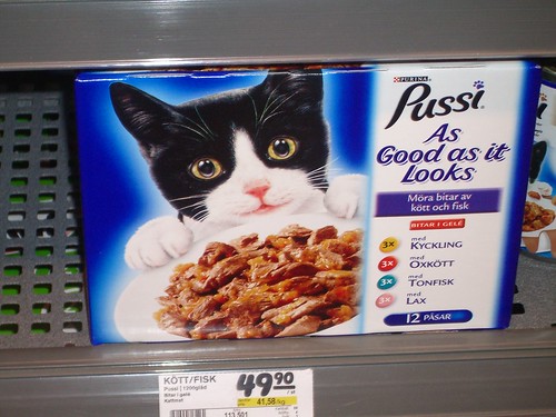 Cat food in Sweden