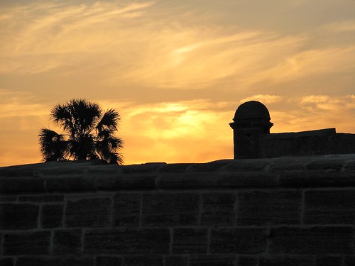 Sunset over St Augustine