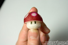 How to make a radish mushroom and Mario mushroom by  AnnaTheRed.