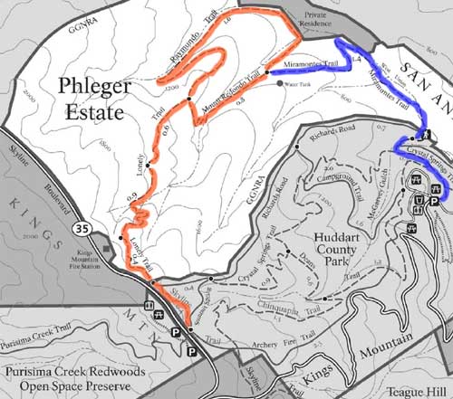 Phleger Estate map