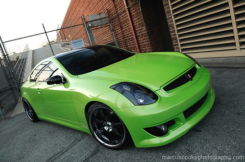 Infiniti G35 Coupe Lambo Green a photo on Flickriver
