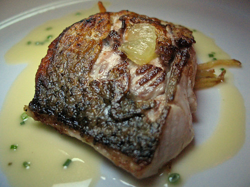 Oven-Roasted Canadian Whitefish with Preserved Lemon and Chive-Herb Sauce