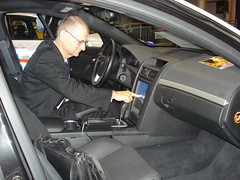Touch screen in Prototype Pontiac G8 for LAPD