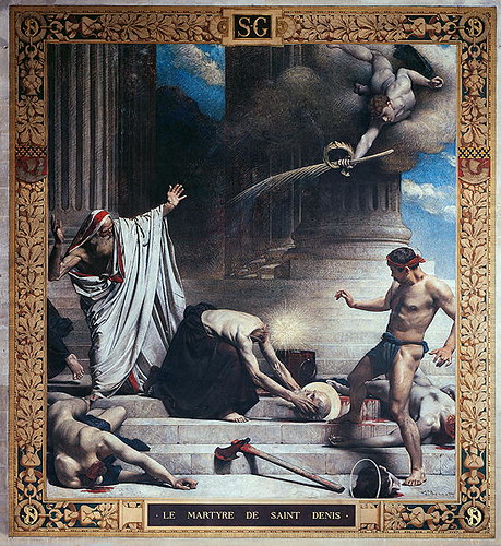 Léon Bonnat (French, 1833-1922) The Martyrdom of Saint Denis (c. 1880) Fresco. Parisian Parthenon, France. 