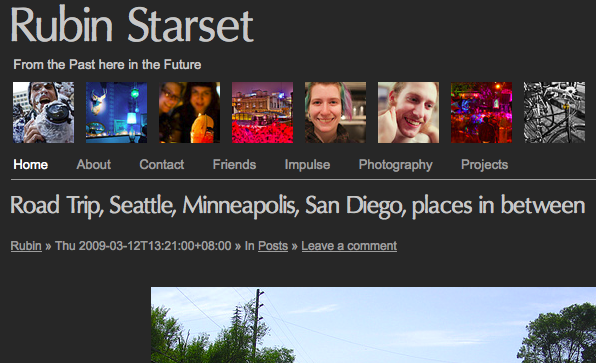 Rubin Starset » From the Past here in the Future