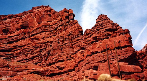 Red rock formation near Arches National Park