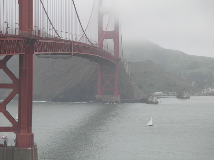 A misty day at the Golden Gate Bridge