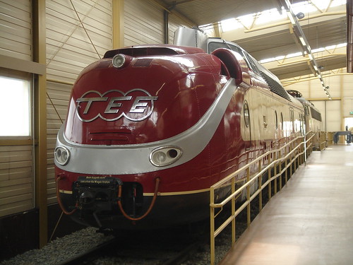 TEE Dieseltriebzug im Eisenbahnmuseum Nürnberg
