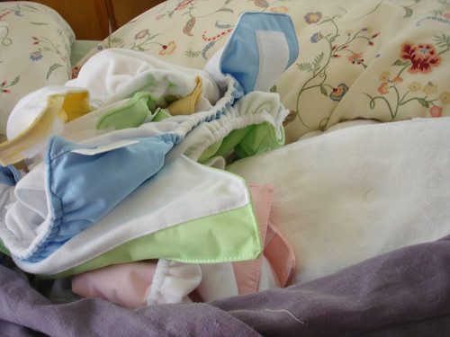 some of my cloth diapers