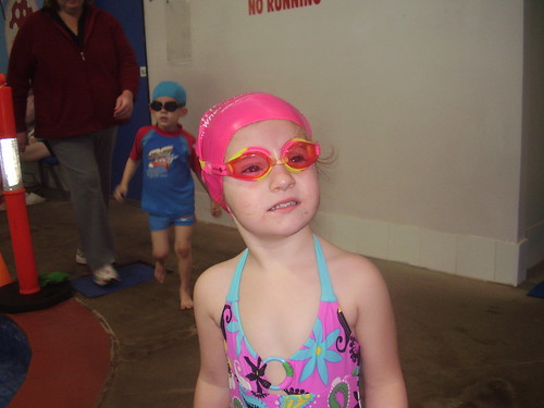 Chloe at swimming
