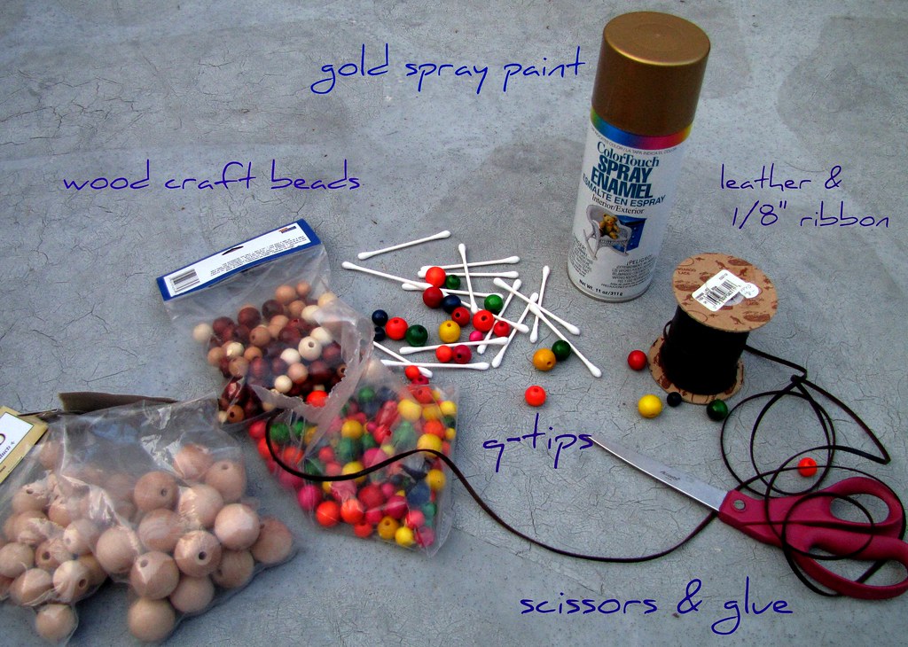 DIY gold baubles ...what you'll need