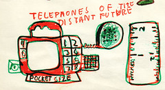 The Mobile Phone - a drawing I did for a school project in 1974