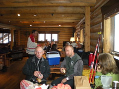 Mike & Jeff at the Lodge-Lunchtime!