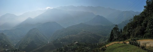 The view on one route to Ta Phin, Sapa, Vietnam