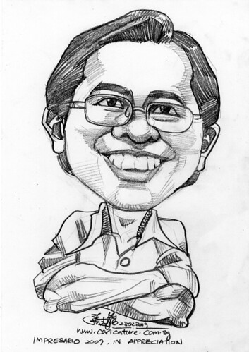 Caricature of Michael Tong