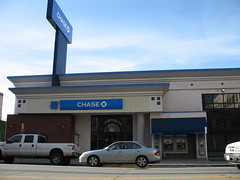 The newly renamed Chase Bank branch on Santa Clara Street in downtown San Jose