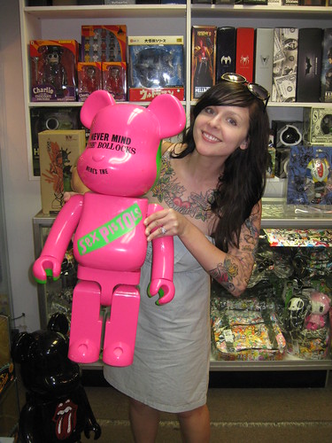 this bearbrick is almost as big as me!