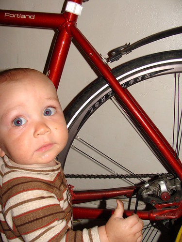 Silas likes Eric's bike