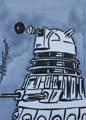 Dalek Sketch Card