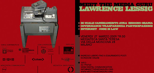 Lessig a Milano il 27.11.2009