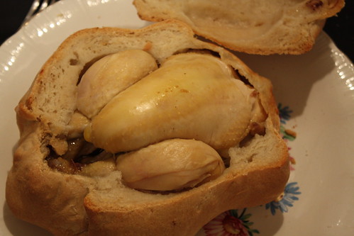 Cockerel under the bread