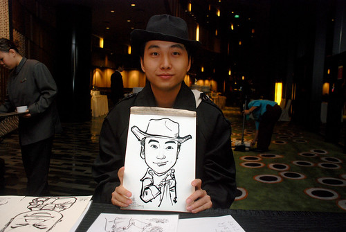 Caricature live sketching for CPGairport D&D - 9