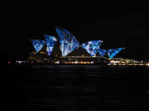Opera House all lit up