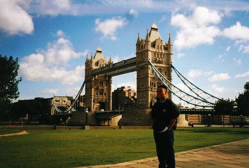 Ron by London's Tower Bridge