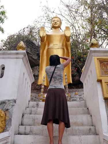 buddhas on phousi hill, luang prabang