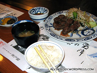 Marks Kobe beef meal