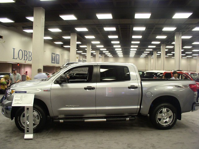 auto show road door new car wheel truck silver mexico four drive big high automobile perfect shiny downtown 4x4 good quality cab awesome duty great dream engine albuquerque 4wd pickup off international crew massive hauling half cylinder toyota huge vehicle strong spacious heavy package tough powerful 2009 eight 1500 v8 tundra rugged ton capable trd vast hauler vastly crewmax
