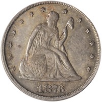 1876-CC 20-cent piece