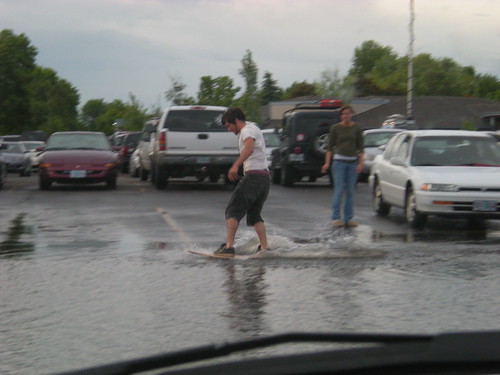 skimming in the parking lot