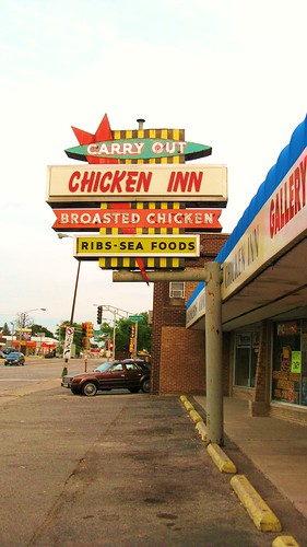 Chicken Inn. Located on Milwaukee Avenue near the border at north suburban Niles Illinois.Chicago Illinois. June 2009.
