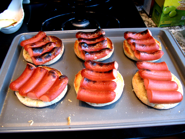 hotdog english muffins