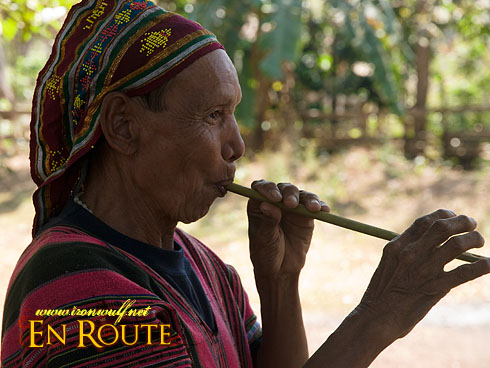 Laven Ethnic Tribe Flute Player
