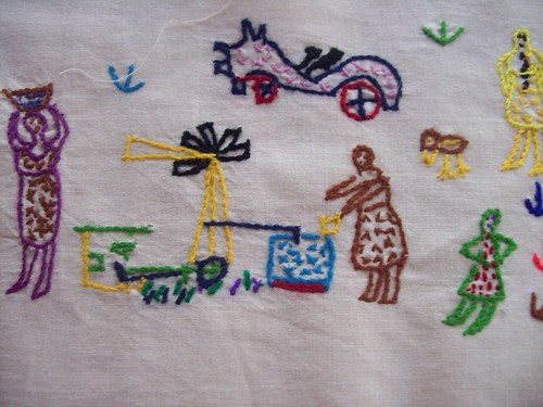 Penduka Embroidery Close Up
