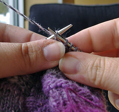 Wrapping short-rows, slip wrapped stitch