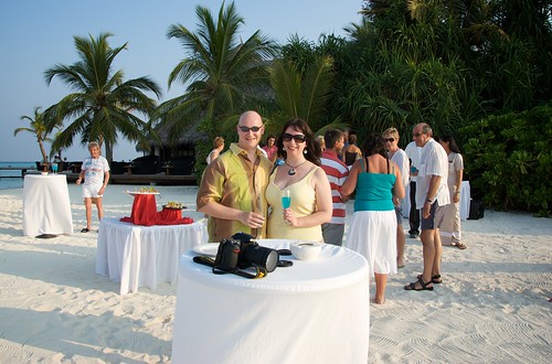 Beach cocktail party