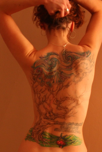 flower tattoo, body tattoo, women tattoo