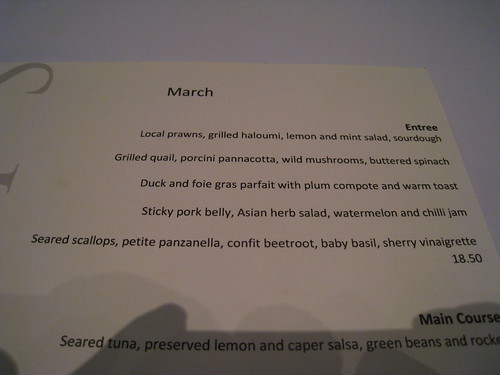 Lamont's East Perth's Entree Selection (March 09)