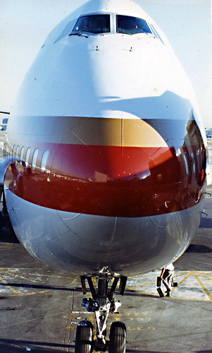 Continental A/L 747, LAX, 1987