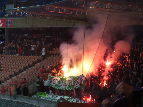Supporters de Wolfsburg lors de PSG 2-0 Wolfsburg