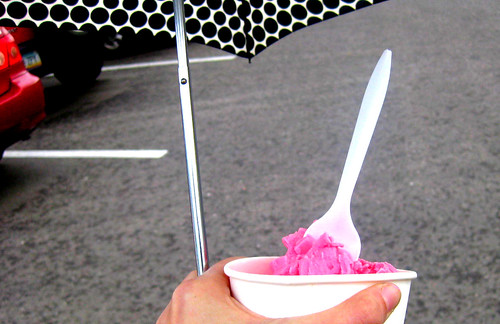 rainy-day umbrella-covered-yogurt