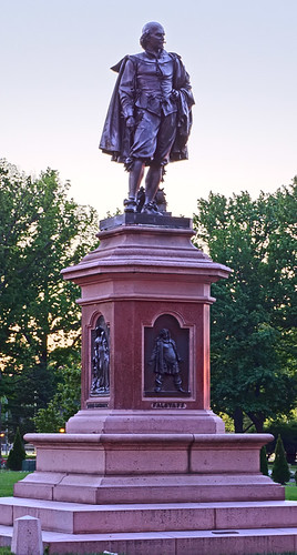 Tower Grove Park, in Saint Louis, Missouri, USA - statue of William Shakespeare