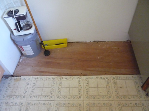 plywood in kitchen