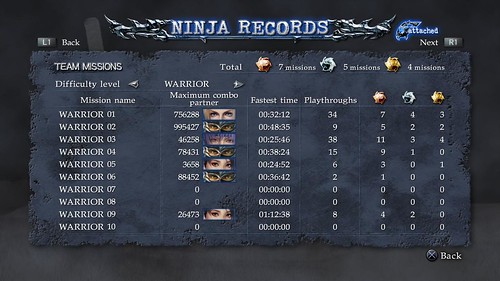 Ninja Gaiden Ninja Gaiden Sigma 2 Records Screenshot 3